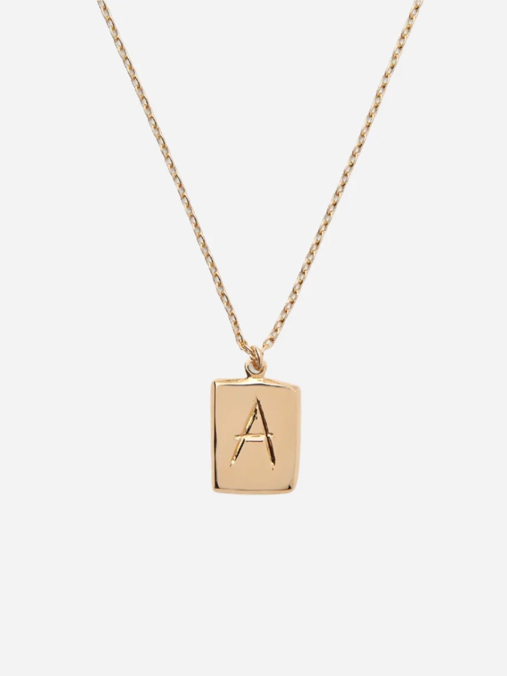 Lady Grey A Initial Necklace